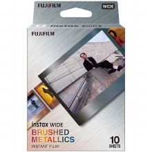 Fujifilm Instax Wide Colour Film with Brushed Metallics Border (10 Sheets)