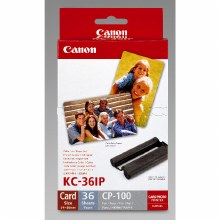 Canon KC-36IP Creditcard Paper & Ink Set for ALL Canon SELPHY Printers