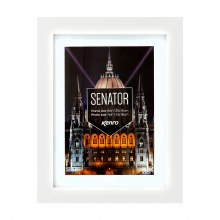 Kenro Senator Series Photo Frame (White) (Photo Size With Mount 8x10" / 20x25cm) (Frame Size 10x12" / 25x30cm)