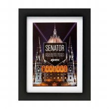 Kenro Senator Series Photo Frame (Black) (Photo Size With Mount 8x12" / 20x30cm) (Frame Size 11x14" / 28x35cm)