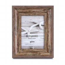 Kenro Bergamo Rustic Series 6x4" / 10x15cm Brown Photo Frame