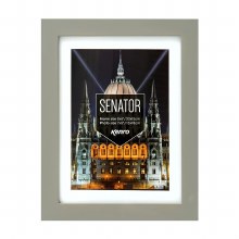 Kenro Senator Series Photo Frame (Gray) (Photo Size With Mount 7x5" / 13x18cm) (Frame Size 8x6" / 15x20cm)