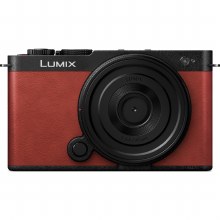 Panasonic LUMIX S9 Red Camera with S-R 26mm F8 Pancake Lens