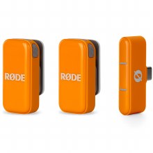 Rode Wireless Micro  Twin Microphone Kit (Orange) with USB-C Receiver