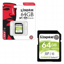 Kingston SDXC Canvas Select 64GB 80MB/s Kingston SDXC Canvas Select 64GB 80MB/s