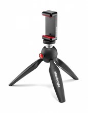 Manfrotto Mini Tripod Black with Universal Smartphone Clamp MKPIXICLAMP-BK