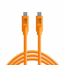 TetherPro USB-C to USB-C High-Visibility Orange 15 Feet (4.6m)