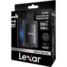 Lexar SL500 1TB Portable SSD with Mag-lock Holder