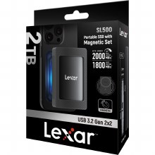 Lexar SL500 2TB Portable SSD with Mag-lock Holder