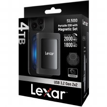 Lexar SL500 4TB Portable SSD with Mag-lock Holder