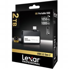 Lexar SL400 2TB Professional GO Portable SSD  (Black)