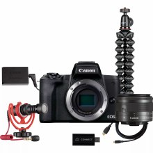 Canon EOS M50 Mark II Black Camera with Streaming Kit Canon EOS M50 Mark II Black Camera with Streaming Kit