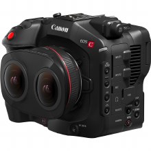 Canon EOS C80 Cine Camera with RF 5.2mm F2.8L Dual Fisheye VR Lens