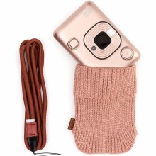 Fujifilm Instax Mini LiPlay Blush Gold Instant Camera Bundle