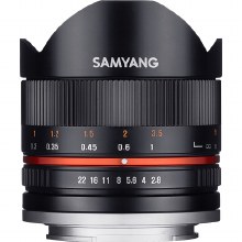 Samyang 8mm F2.8 UMC Fisheye Black Lens for Fujifilm X Camera Samyang 8mm F2.8 UMC Fisheye Black Lens for Fujifilm X Camera