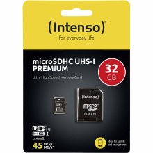 Additional picture of Intenso  32GB microSDHC UHS-I Premium U1 Card (90MB/s)