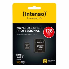 Additional picture of Intenso 128GB microSDXC UHS-I Professional U3 V30 Card (100MB/s)