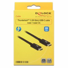 Additional picture of Delock Thunderbolt 3 USB-C Cable Male To Male Passive 1.0m