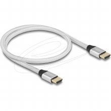 Additional picture of Delock Ultra High Speed HDMI Cable 48 Gbps 8K 60 Hz silver 0.5 m certified