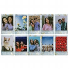 Additional picture of Fujifilm Instax Mini Colour Film with Blue Marble Border (10 Sheets)