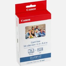 Additional picture of Canon KC-36IP Creditcard Paper & Ink Set for ALL Canon SELPHY Printers