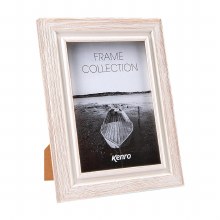 Additional picture of Kenro Emilia Distressed Series 6x4" / 10x15cm White Photo Frame