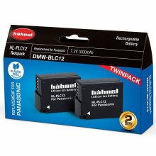 Additional picture of Hahnel HL-PLC12 Battery Twin Pack Replacement for Panasonic DMW-BLC12