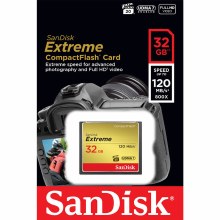 Additional picture of Sandisk  32GB CompactFlash (CF) Extreme 120MB/s Card