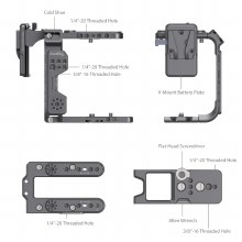 Additional picture of SmallRig 4124 Cage Kit for Sony FX6