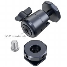Additional picture of SmallRig 2948B Mini Ball Head with Removable Cold Shoe Mount (2 Pieces - Black)