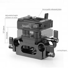 Additional picture of SmallRig Universal 15mm Rail Support System Baseplate DBC2272B