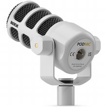 Additional picture of Rode PodMic Dynamic Broadcast Microphone (White)