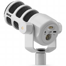 Additional picture of Rode PodMic USB Versatile Dynamic Broadcast Microphone (White)