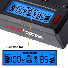 Additional picture of Hedbox RP-DBLH7 Plates and RP-DC50 Double Battery Charger  for Panasonic DMW-BLE9, DMW-BLG10, DMW-BLH7 Batteries