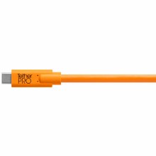 Additional picture of TetherPro USB-C to USB-C High-Visibility Orange 15 Feet (4.6m)