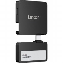 Additional picture of Lexar SL400 1TB Professional GO Portable SSD with Hub (Black)