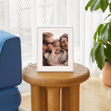 Additional picture of Aura Aspen Clay White 12" Dual Orientation Digital Photo Frame with White Mat