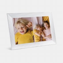 Additional picture of Aura Carver  Sea Salt White 10.1" Landscape Digital Photo Frame