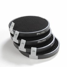 Additional picture of Phottix S-Type 5" Honeycomb Grid Set (30, 40, 50, 60 Degrees)