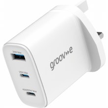 Additional picture of Groov-e GV-MA109  65W Triple USB-A & USB-C GaN Charger with Power Delivery (PD)