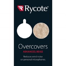 Additional picture of Rycote Overcovers Advanced Fur Disc Wind Covers for Lavalier Mics (5 Beige, 25 Round Stickies)