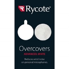 Additional picture of Rycote Overcovers Advanced Fur Disc Wind Covers for Lavalier Mics (5 White, 25 Round Stickies)