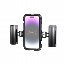 Additional picture of SmallRig 4078 Mobile Video Cage Kit (Dual Handheld) for iPhone 14 Pro Max