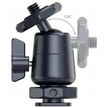Additional picture of SmallRig 2948B Mini Ball Head with Removable Cold Shoe Mount (2 Pieces - Black)