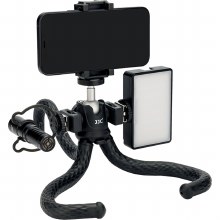 Additional picture of JJC TP-FT1 Flexible Tripod with Ball Head and Phone Clamp