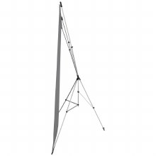 Additional picture of Westcott X-Drop 3-Pack Backdrop Kit with Stand (1.5 x 2.1m) [5' x 7'] (White, Grey, Black)