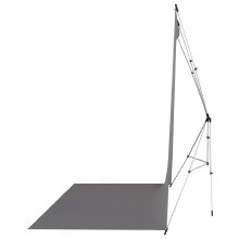Additional picture of Westcott X-Drop 3-Pack Backdrop Kit with Stand (1.5 x 3.7m) [5' X 12'] (White, Grey, Black)