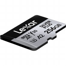 Additional picture of Lexar  256GB microSDXC UHS-I Professional V30 SILVER PLUS Memory Card (205MB/s)
