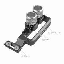 Additional picture of SmallRig HDMI and USB-C Cable Clamp for EOS R5 and R6 Cage 2981