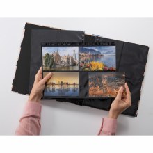 Additional picture of Herma Fotophan transparent photo pockets 10x15 cm portrait black 10 pcs